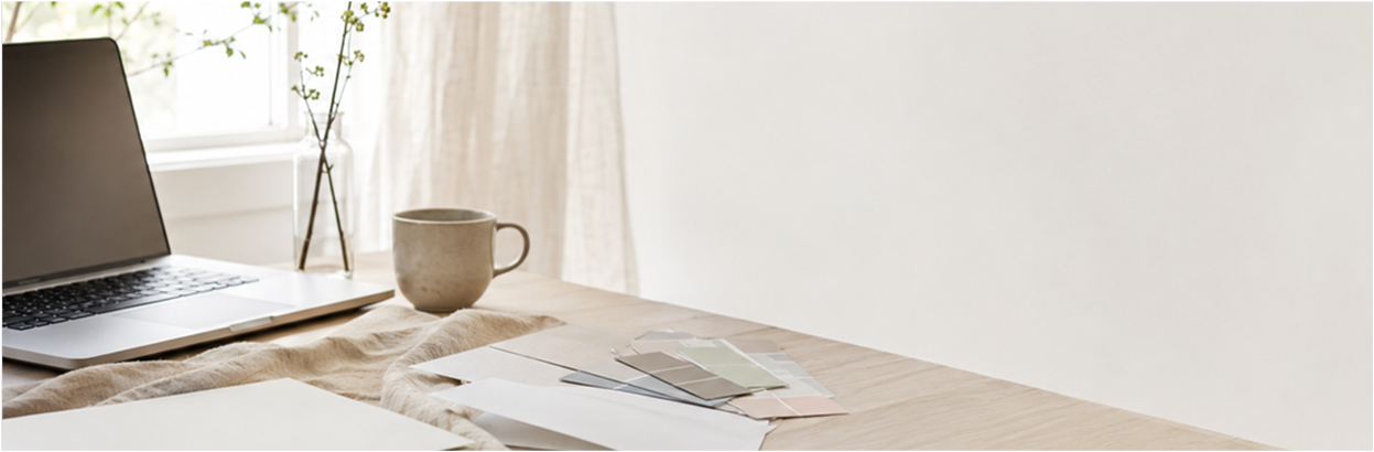 Web design work scene